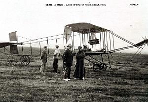 La Senia - Avion Sommer - Pilote Julien Servies - Vers 1909-1910